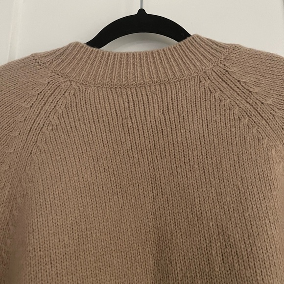 Anine Bing Kendrick Wool Cashmere Blend Crewneck Sweater Camel NEW with tags - Picture 7 of 13